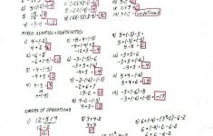 Free Printable Order Of Operations Worksheets Pemdas Worksheets With | Printable Pemdas Worksheets