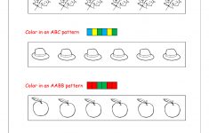 Free Printable Pattern Recognition Worksheets - Color Patterns | Free Printable Ab Pattern Worksheets