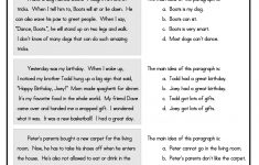 Free Printable Reading Comprehension Worksheets 3Rd Grade To - Free | Third Grade Reading Worksheets Free Printable