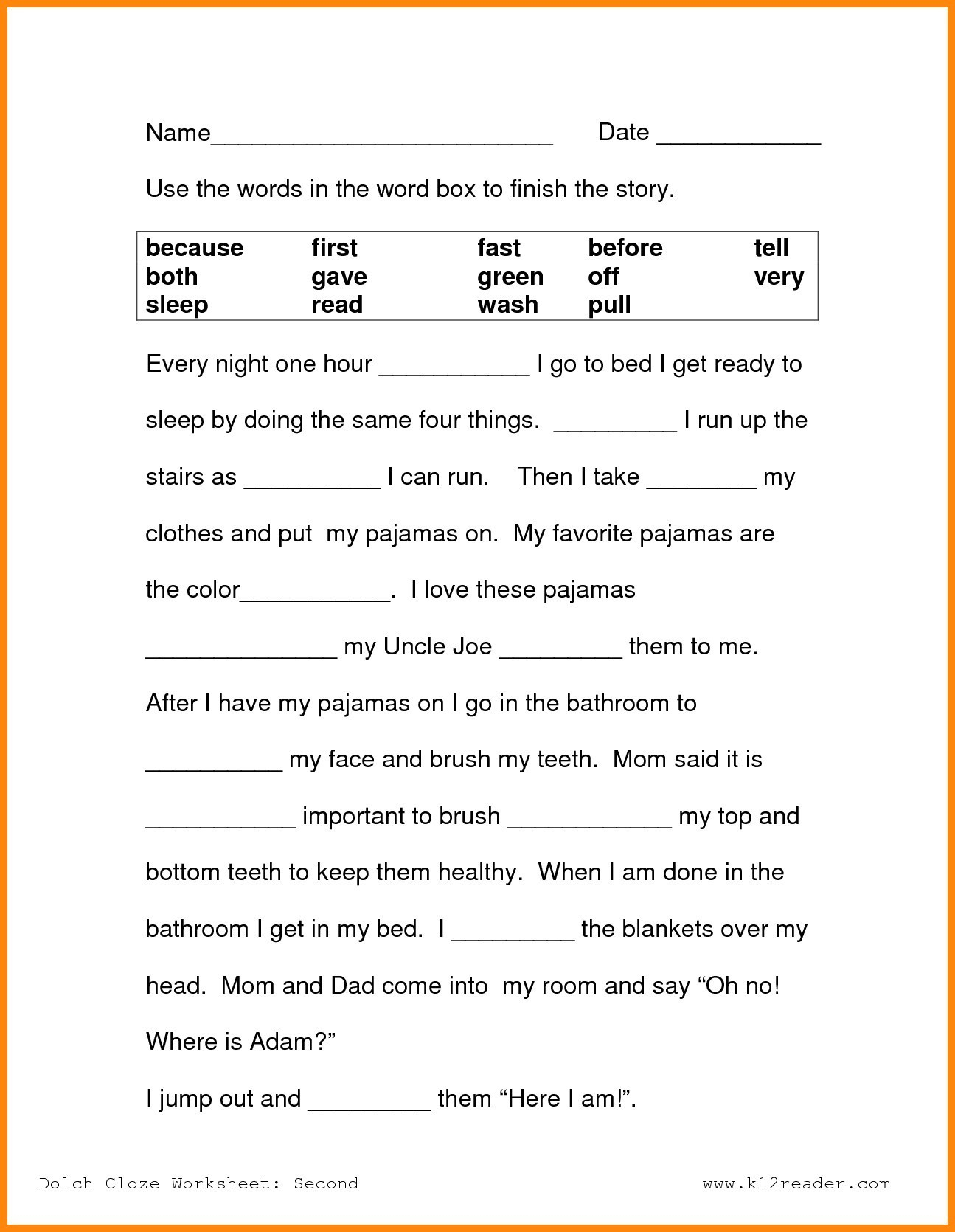 Free Printable Reading Worksheets For 2Nd Grade Lovely Reading | Free Printable Reading Worksheets