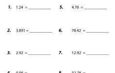 Free Printable Rounding Numbers Worksheet For Sixth Grade | Free Printable Worksheets For 6Th Grade