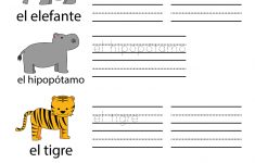 Free Printable Spanish Learning Worksheet For Kindergarten | Free Printable Spanish Worksheets For Beginners