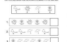 Free Printable Spring Patterns Worksheet For Kindergarten - Free | Spring Printable Worksheets