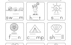 Free Printable Summer Phonics Worksheet For Kindergarten | Short A Printable Worksheets