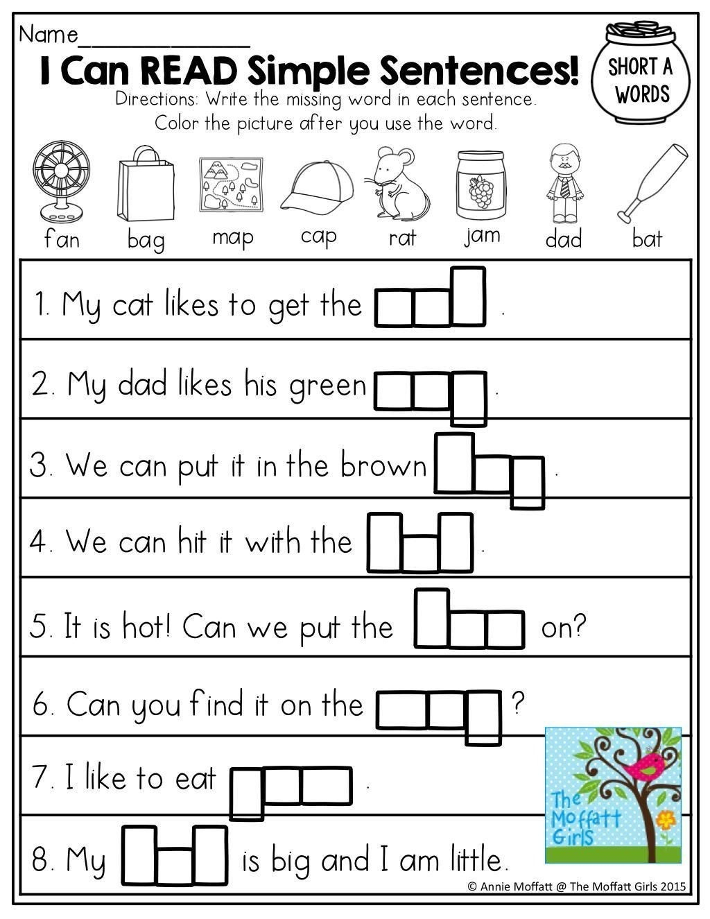 Free Printable Word Family Worksheets For Kindergarten Printables | Homeschool Printable Worksheets Kindergarten
