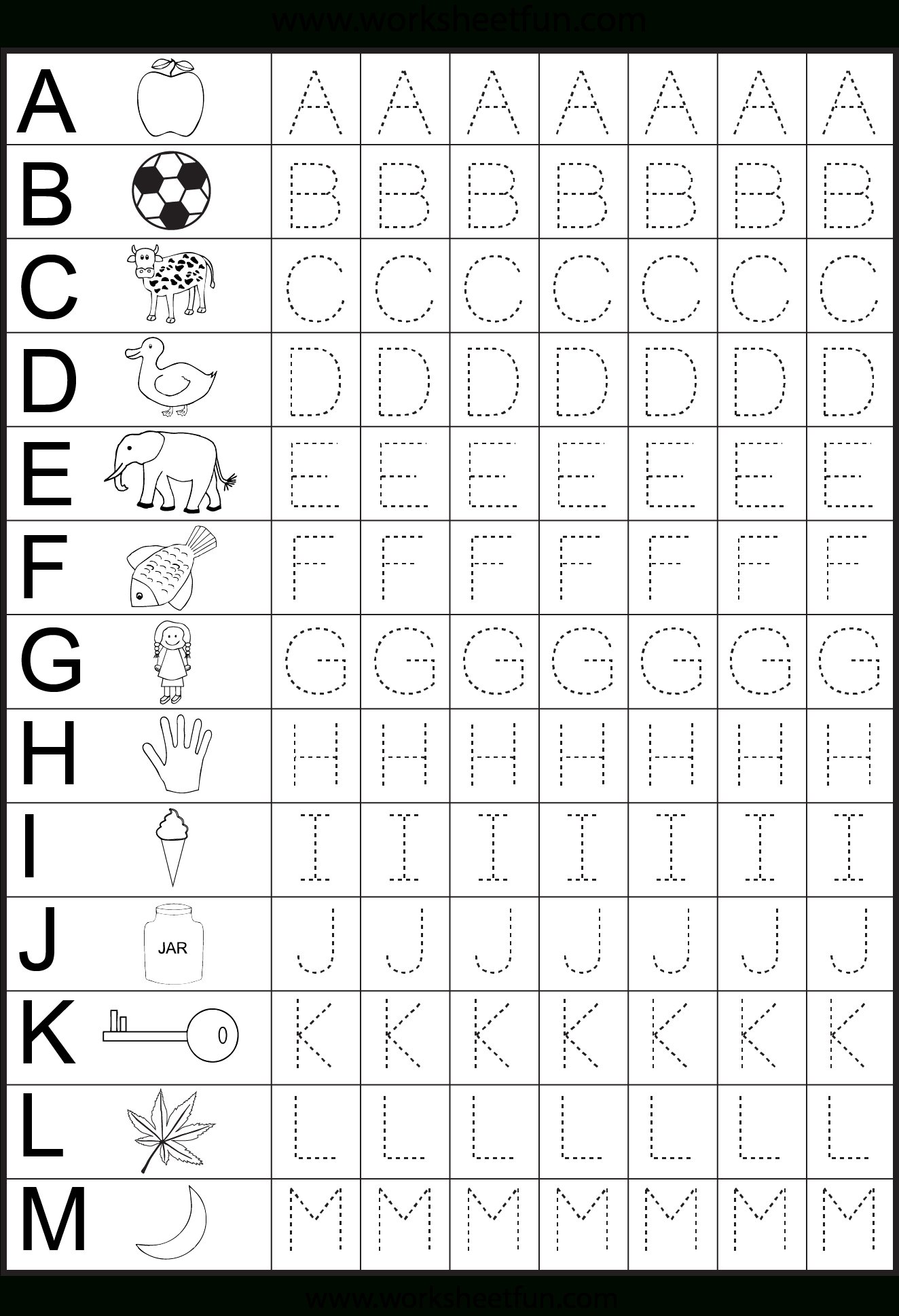 Free Printable Worksheets | Kdg Abcs | Kindergarten Worksheets | Printable Abc Letters Worksheets