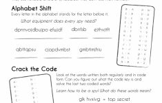 Free Printable Worksheets--Keep The Kids Busy During Summer Break | Printable Secret Code Worksheets
