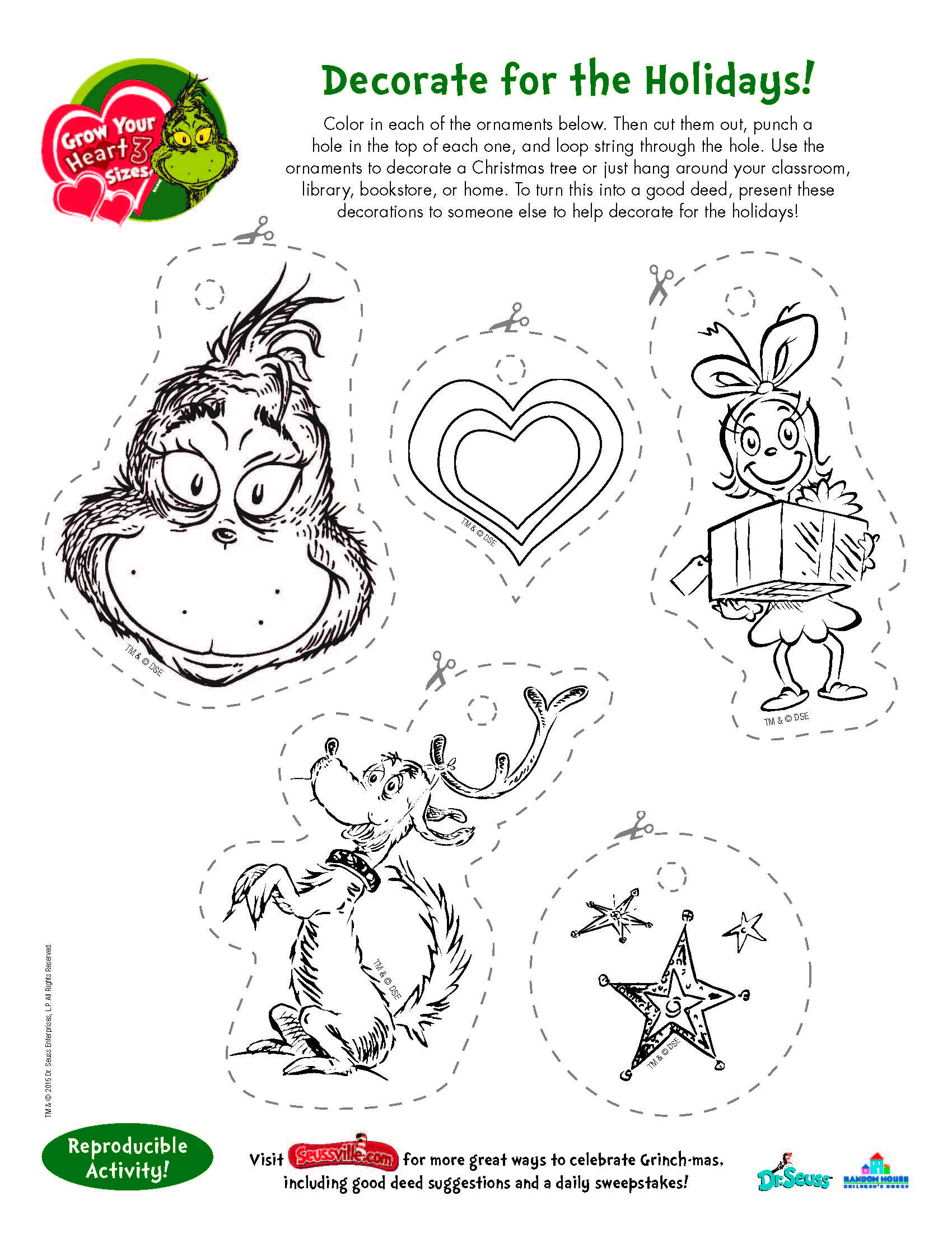 Free Printable Grinch Worksheets Lexia s Blog