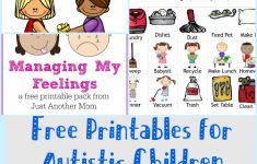 Free Printables For Autistic Children And Their Families Or Caregivers | Free Printable Autism Worksheets