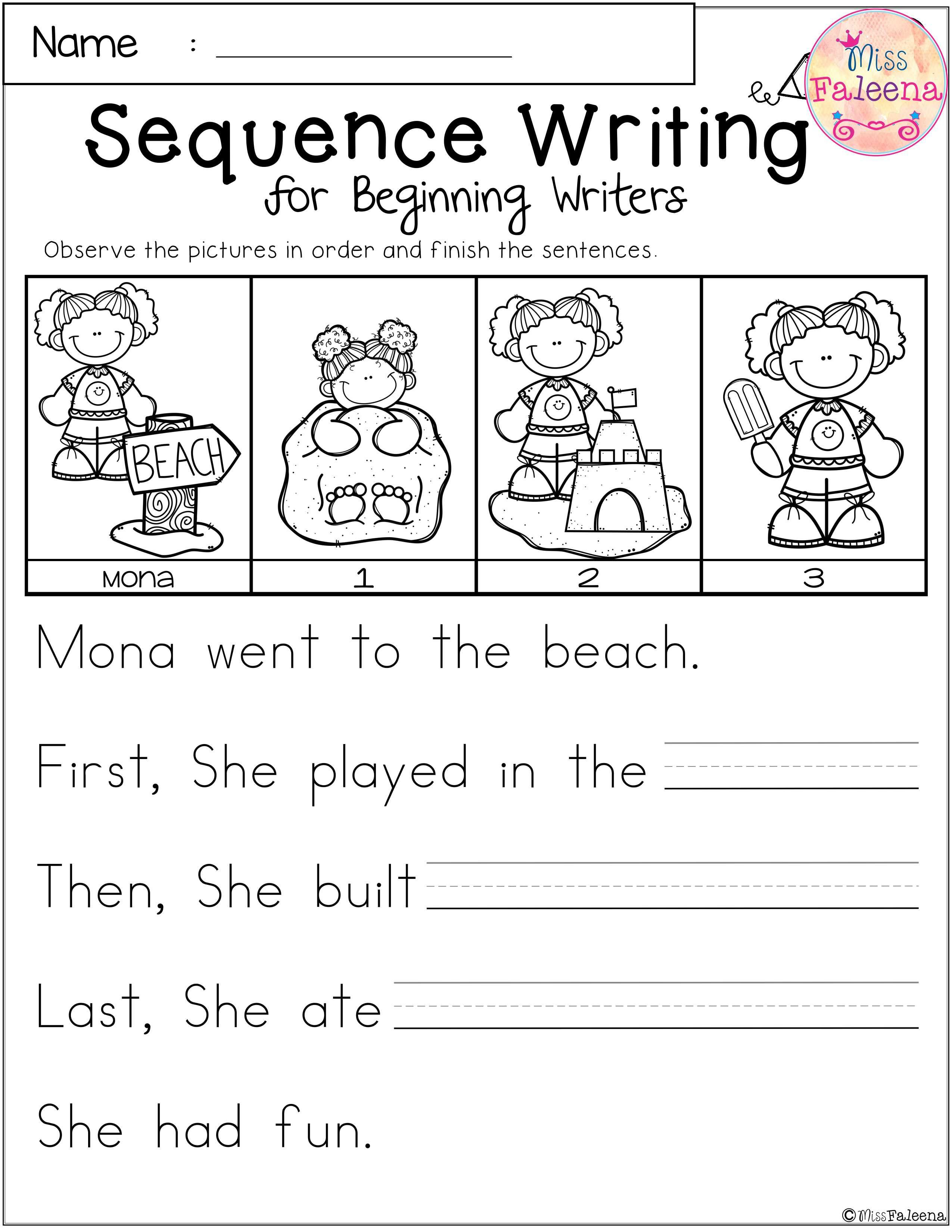 Sequence Worksheet Kindergarten