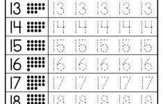 Free Tracing Worksheets Numbers 1-20 | Preschoolers | Kindergarten | Writing Numbers 1 20 Printable Worksheets