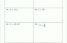 Free Worksheets For Linear Equations (Grades 6-9, Pre-Algebra | Free Printable Pre Algebra Worksheets