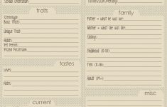 Freebie: Character Worksheet – Said Bree | Character Development Worksheet Printable