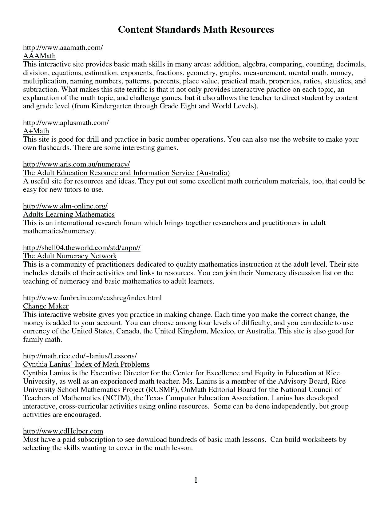 Free Printable Ged Worksheets Lexia s Blog