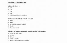 Ged Math Practice Free Unique Free Printable Ged Worksheets Within | Ged Social Studies Printable Worksheets