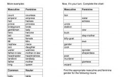 Gender Of Nouns Worksheet - Free Esl Printable Worksheets Made | Free Printable Worksheets On Genders