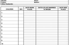 Genealogy Form Templates - Koran.sticken.co | Free Printable Genealogy Worksheets