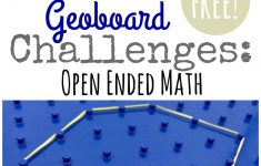 Geoboard Activity Cards {Free Geometry Challenge} | Geoboard Printable Worksheets