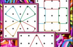 Geoboards Task Cards | Kindergartenklub | Math Classroom | Geoboard Printable Worksheets