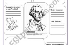George Washington - Esl Worksheetsvetic | Free Printable George Washington Worksheets