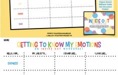 Getting To Know My Emotions - Inside &amp; Out Of Emotions (Three | Emotional Intelligence Activities For Children Printable Worksheets