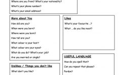 Getting To Know You - Questionnaire Worksheet - Free Esl Printable | Printable Getting To Know You Worksheets