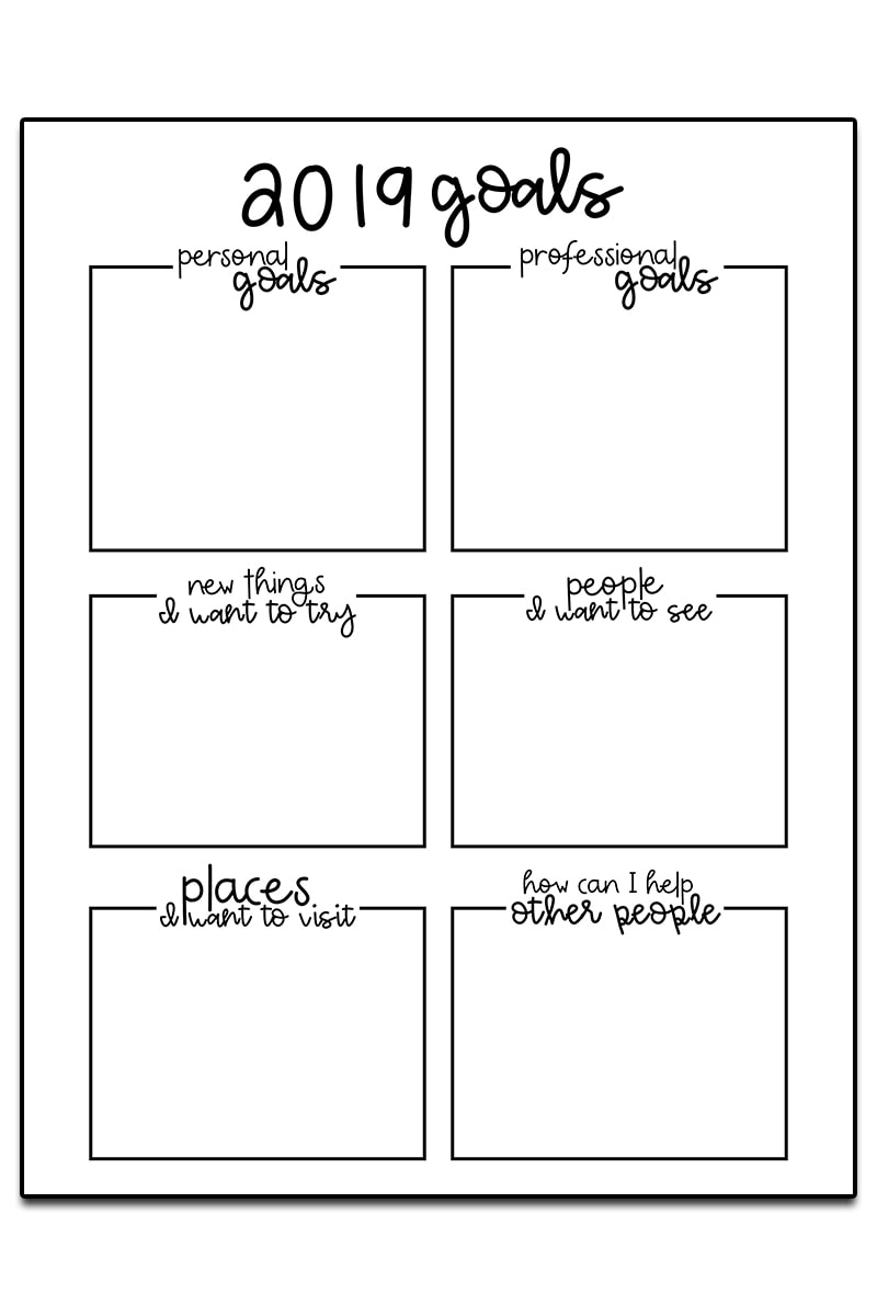 Goal Setting Worksheets - 3 Free Goal Planner Printables | Free Printable Goal Setting Worksheets For Students