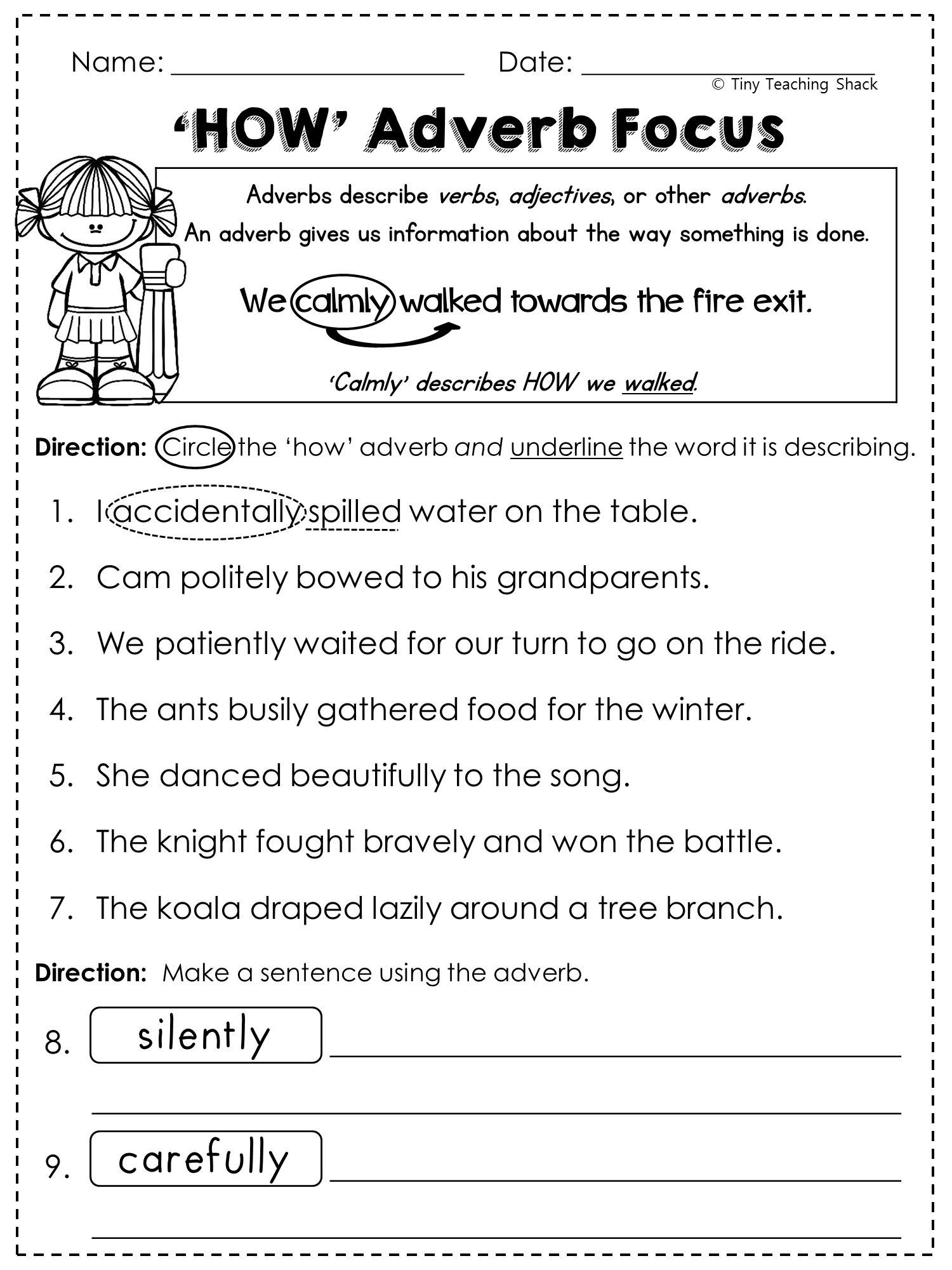 Grade 6 Printable Worksheets Beautiful Grade 6 English Worksheets | Free Printable Worksheets On Adverbs For Grade 5