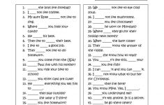 Grammar For Beginners: To Do Worksheet - Free Esl Printable | Esl Printable Grammar Worksheets