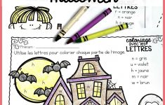 Gratuit! Free French Fall/halloween Colourletter Sheets | France | Free Printable French Halloween Worksheets