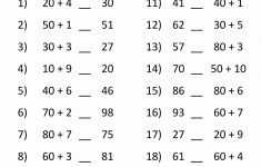 Greater Than Less Than Worksheet - Comparing Numbers To 100 | Free Printable Worksheets For 1St Grade