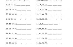 Growing And Shrinking Number Patterns (A) Patterning Worksheet | Printable Number Pattern Worksheets