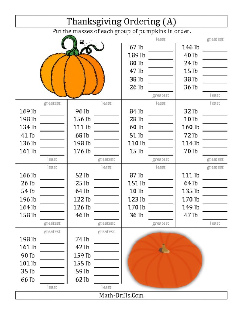 Free Printable Thanksgiving Worksheets For Middle School Worksheets Wiring Diagrams