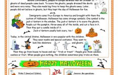 Halloween - Reading Worksheet - Free Esl Printable Worksheets Made | Printable Worksheets Esl Students