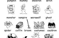 Halloween Vocabulary Printables | Halloween Arts - Free Printable | Free Printable French Halloween Worksheets
