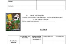 Hamlet And Macbeth Worksheet - Free Esl Printable Worksheets Made | Hamlet Printable Worksheets