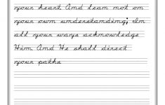 Handwriting Worksheet Alphabet Free Printable | Free Printable Script Writing Worksheets