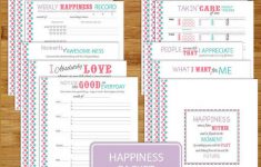 Happiness Worksheet Printables - Brights - 12 Pages - 8.5X11 Inch | Happiness Printable Worksheets
