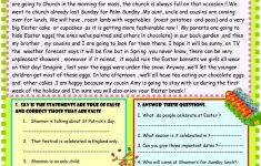 Happy Easter Reading Comprehension Worksheet - Free Esl Printable | Free Printable Easter Reading Comprehension Worksheets