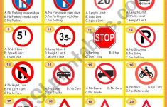 Here Is An Exercise About Traffic Signs Which Mostly Appear On The | Free Printable Traffic Signs Worksheets
