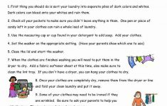 Here Is Another Life Skills Worksheet. I Wish All My Students Did | Laundry Worksheets Printable