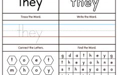 High Frequency Words Printable Worksheets | Kindergarten Sight Words | Homeschool Printable Worksheets Kindergarten