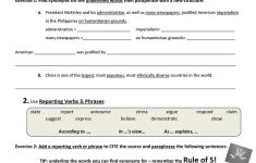 Hot Tips For Paraphrasing Worksheet - Free Esl Printable Worksheets | Printable Paraphrase Practice Worksheet