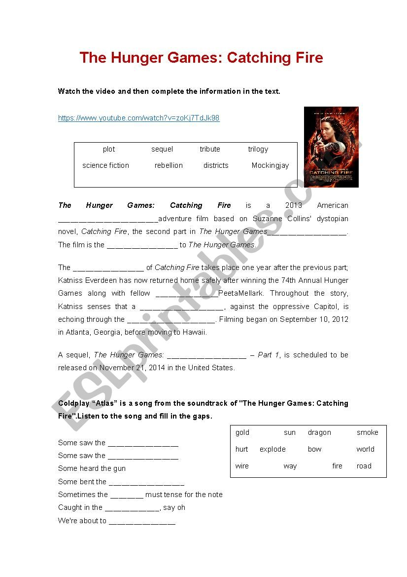  Hunger Games Free Printable Worksheets Lexia s Blog