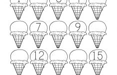 Ice Cream Missing Numbers 1-20 Worksheet For Kindergarten (Free | Counting Worksheets 1 20 Printable