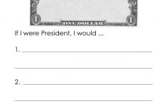 If I Were President (Writing Activity) | Squarehead Teachers | If I Were President Printable Worksheet