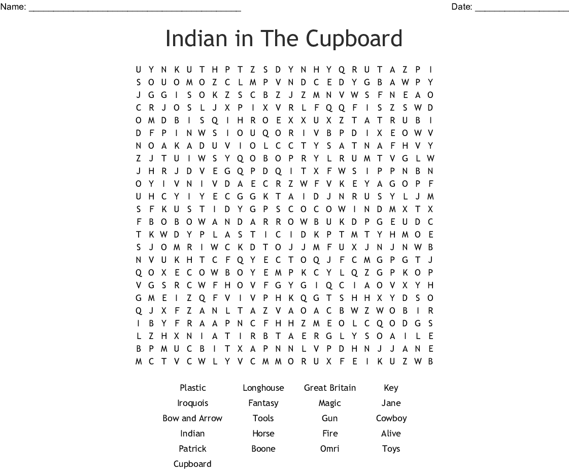  Indian In The Cupboard Free Printable Worksheets Lexia s Blog