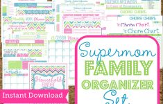 Instant Download Mom Planners- Home Organization Printables-30 | Free Printable Home Organization Worksheets