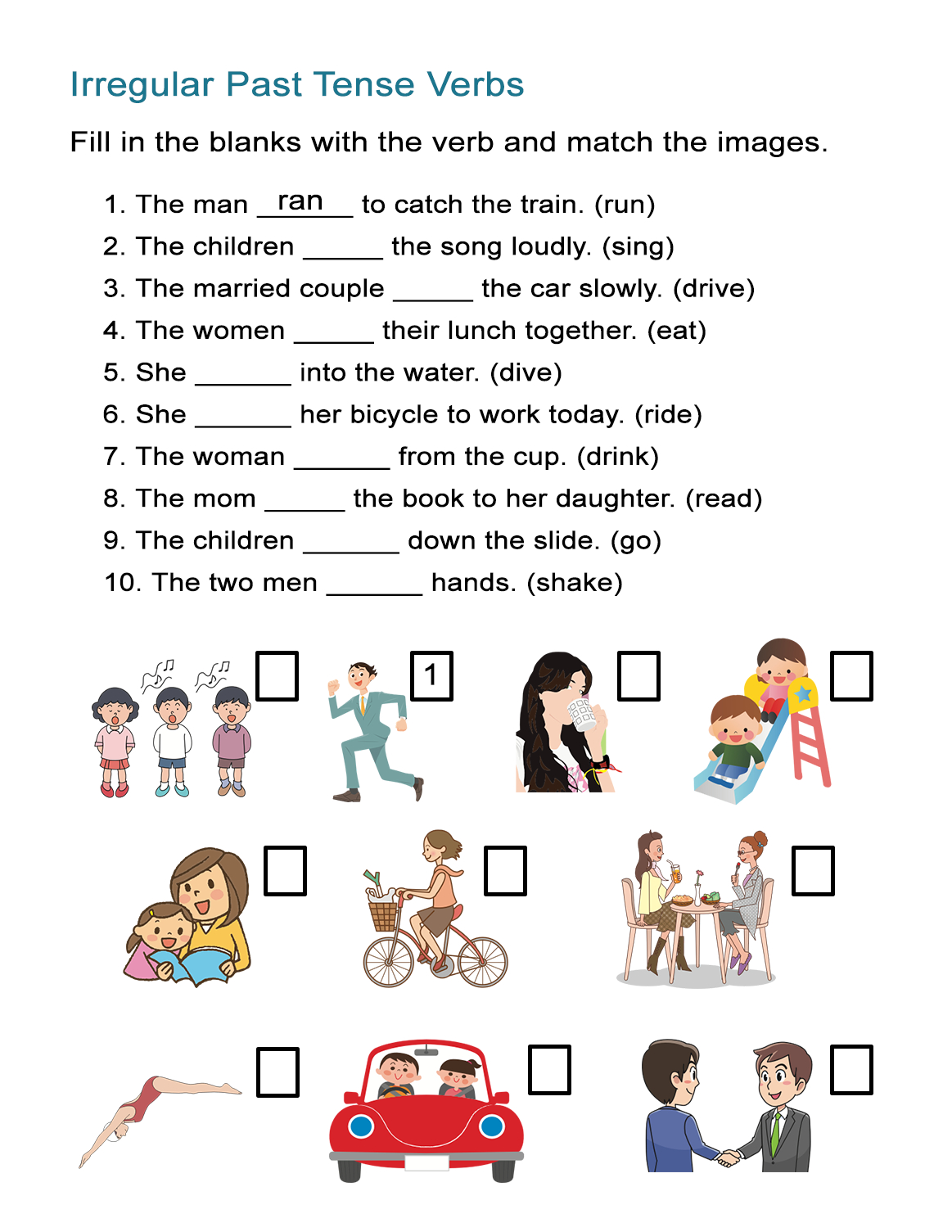 Irregular Past Tense Verbs Worksheet - All Esl | Free Printable Irregular Verb Worksheets