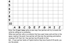 Irregular Verbs Game Worksheet - Free Esl Printable Worksheets Made | Printable Barrier Games Worksheets
